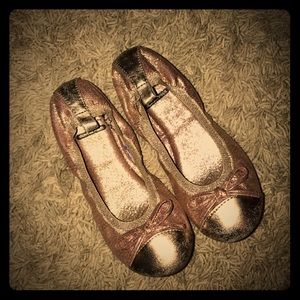 Rose Gold/Gold Flats